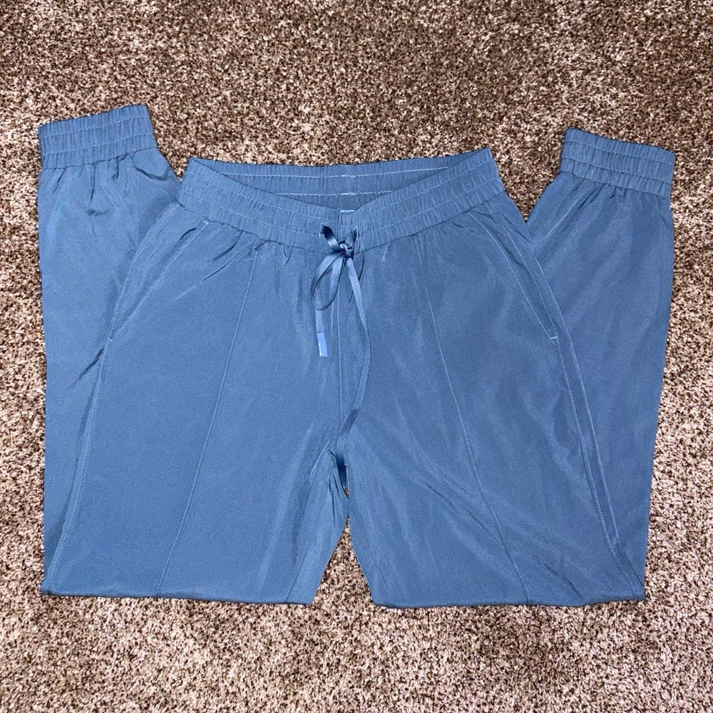 Mono B Women's Blue Jogger Pants S Drawstring Elastic Waist Pockets